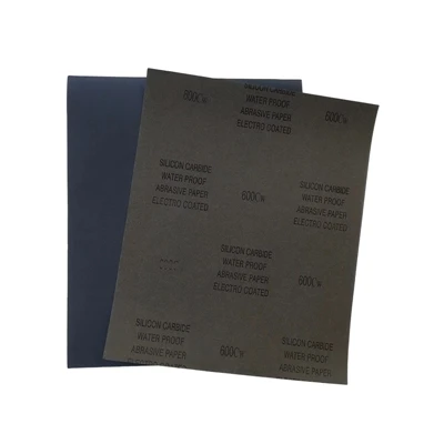 Polierbehandlung von Schleifpapier